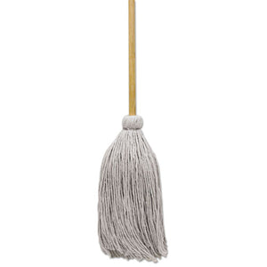 Mop Head, Cotton, Cut-end, White, #20 Handle Deck, 12-carton