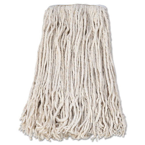 Banded Cotton Mop Head, #24, White, 12-carton