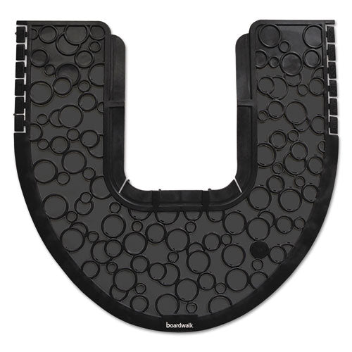 Commode Mat 2.0, Absorbant, Rubber, 22 X 22, Black, 6-carton
