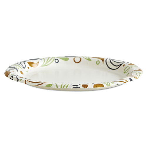 Deerfield Printed Paper Plates, 6" Dia,coated-soak Proof,50 Plates-pk, 20 Pks-ct