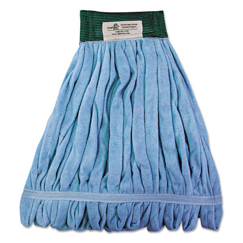 Microfiber Looped-end Wet Mop Heads, Medium, Blue, 12-carton, 12-carton