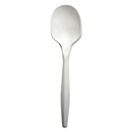 Mediumweight Polypropylene Cutlery, Spork, White, 1000-carton