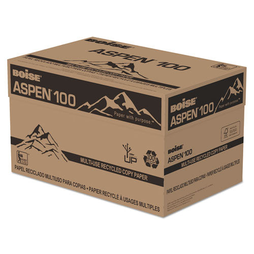 Aspen Multi-use Recycled Paper, 92 Bright, 20lb, 11 X 17, White, 500 Sheets-ream, 5 Reams-carton