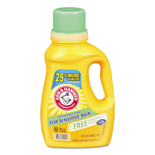 He Compatible Liquid Detergent, Unscented, 50 Oz Bottle