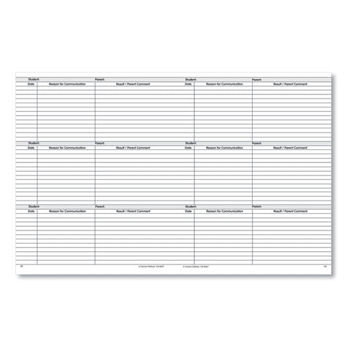Classroom Record Book, Wirebound, 8.5 X 11, 96 Pages