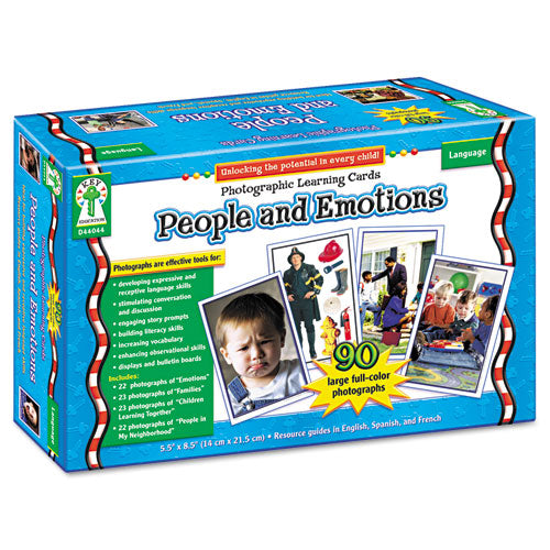 Photographic Learning Cards Boxed Set, People And Emotions, Grades K-5