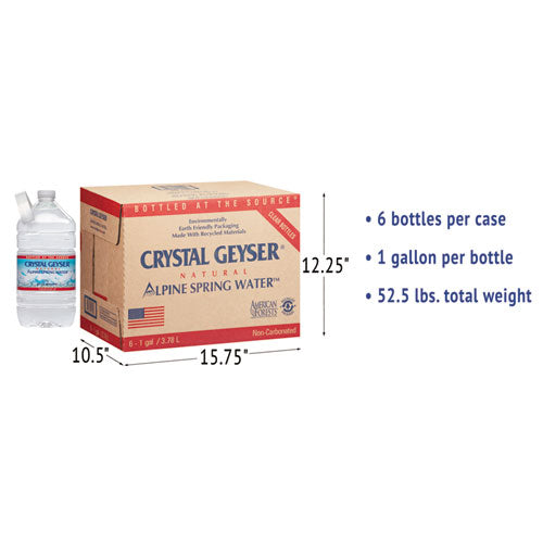 Alpine Spring Water, 1 Gal Bottle, 6-case