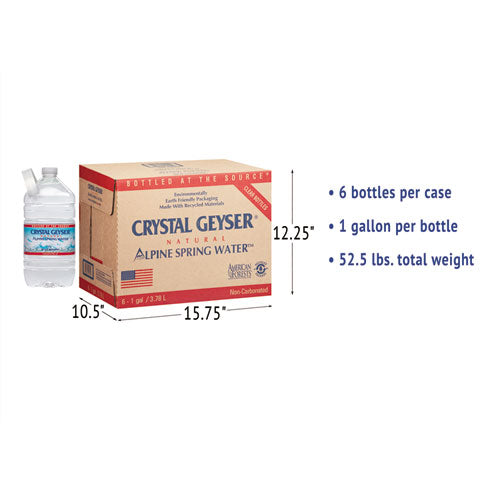 Alpine Spring Water, 1 Gal Bottle, 6-case, 48 Cases-pallet