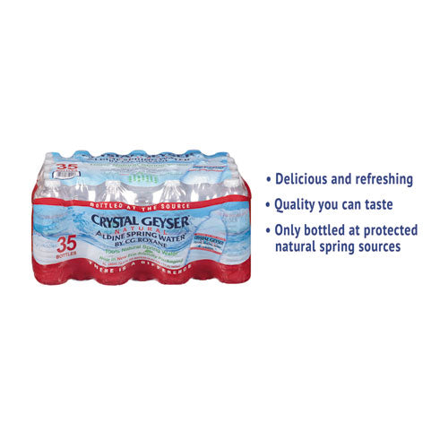 Natural Alpine Spring Water, 16.9 Oz Bottle, 35-carton