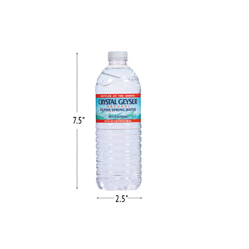 Natural Alpine Spring Water, 16.9 Oz Bottle, 35-carton
