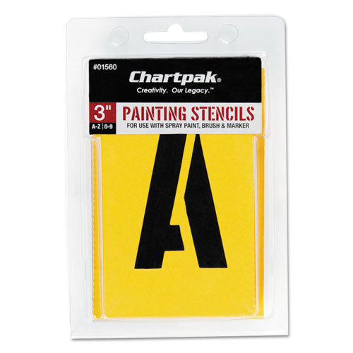 Painting Stencil Set, A-z Set-0-9, Manila, 35-set