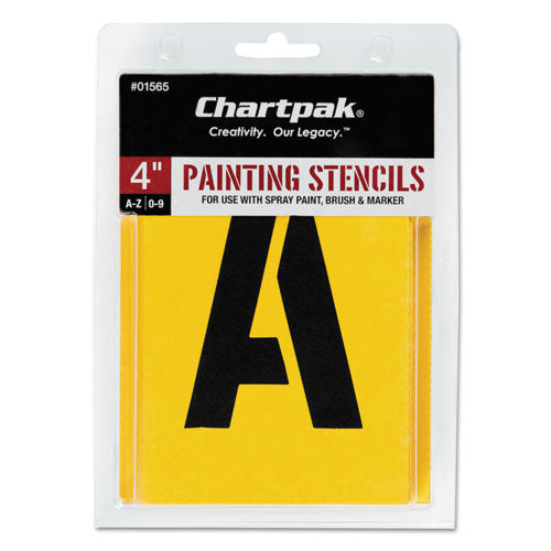 Painting Stencil Set, A-z Set-0-9, Manila, 35-set