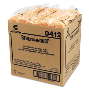 Stretch 'n Dust Cloths, 11 5-8 X 24, Yellow, 40 Cloths-pack, 10 Packs-carton