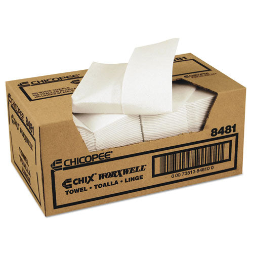 Durawipe Shop Towels, 13 X 15, Z Fold, White, 100-carton