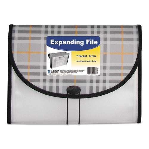 Plaid Design Expanding Files, 1.5" Expansion, 7 Sections, Letter Size, Plaid