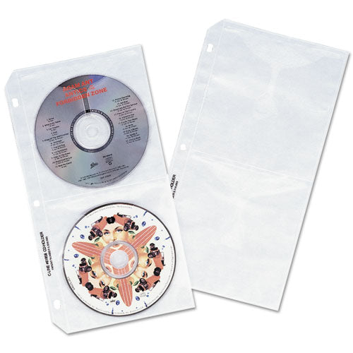 Deluxe Cd Ring Binder Storage Pages, Standard, Stores 8 Cds, 5-pack