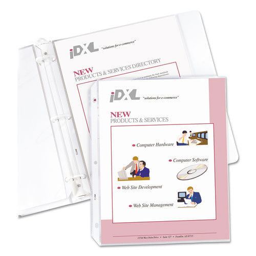 Heavyweight Polypropylene Sheet Protectors, Non-glare, 2", 11 X 8 1-2, 50-bx