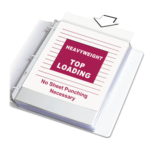 Heavyweight Polypropylene Sheet Protectors, Non-glare, 2", 11 X 8 1-2, 100-bx