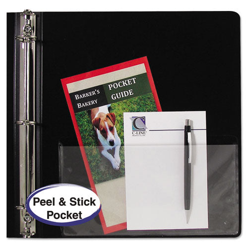 Peel & Stick Add-on Filing Pockets, 25", 11 X 8 1-2, 10-pack