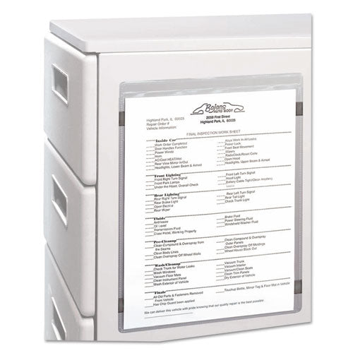 Magnetic Shop Ticket Holders, Super Heavyweight, 15 Sheets, 8 1-2 X 11, 15-bx