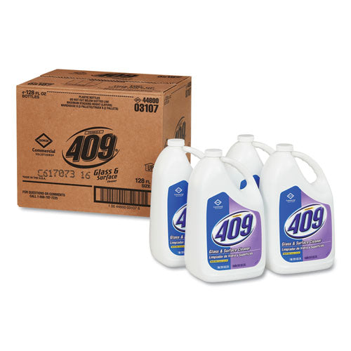 Glass & Surface Cleaner, Refill, 128 Oz, 4-carton