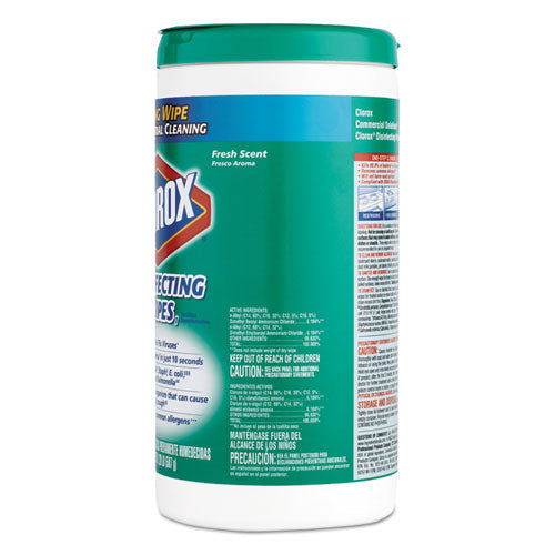 Disinfecting Wipes, 7 X 8, Fresh Scent, 75-canister, 6-carton