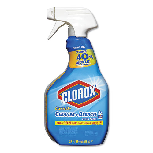 Clean-up Cleaner + Bleach, 32 Oz Spray Bottle, Fresh Scent, 9-carton