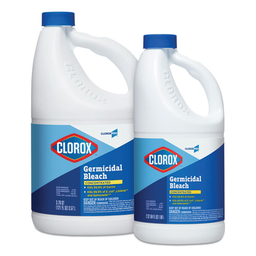 Concentrated Germicidal Bleach, Regular, 121oz Bottle