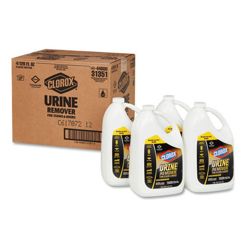 Urine Remover For Stains And Odors, 128 Oz Refill Bottle, 4-carton