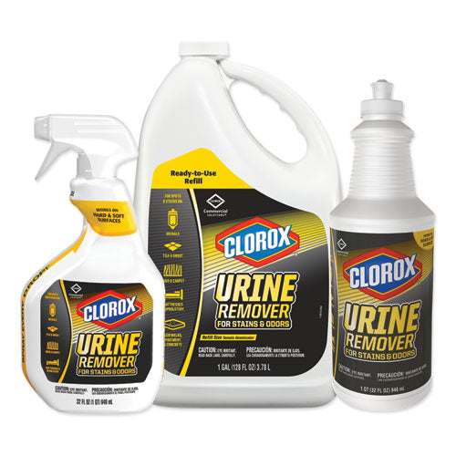 Urine Remover For Stains And Odors, 128 Oz Refill Bottle, 4-carton