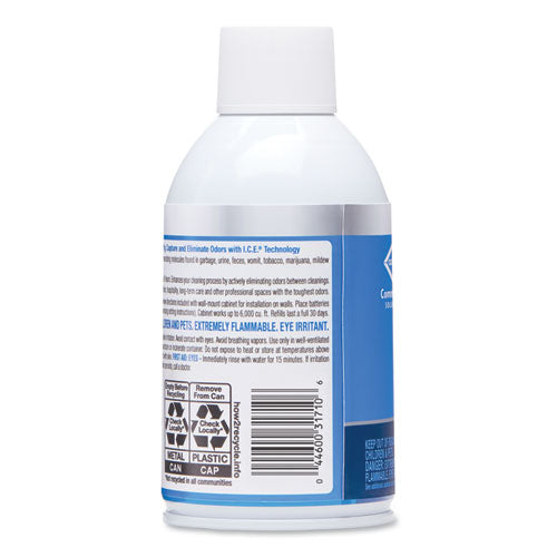 Commercial Solutions Odor Defense Wall Mount Refill, Clean Air Scent, 6 Oz