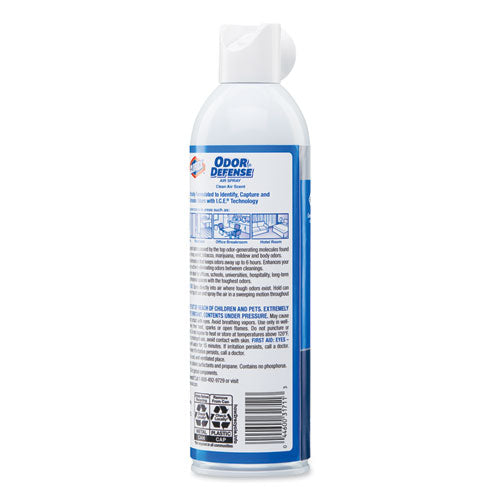 Commercial Solutions Odor Defense, Clean Air Scent, 14 Oz Aerosol