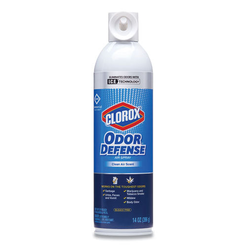 Commercial Solutions Odor Defense, Clean Air, 14 Oz Aerosol, 12-carton