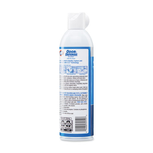 Commercial Solutions Odor Defense, Clean Air, 14 Oz Aerosol, 12-carton