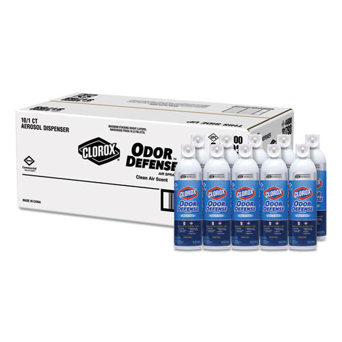 Commercial Solutions Odor Defense, Clean Air, 14 Oz Aerosol, 12-carton
