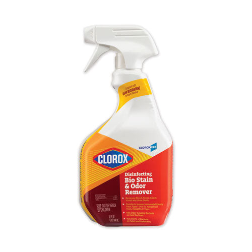 Disinfecting Bio Stain And Odor Remover, Fragranced, 32 Oz Spray Bottle