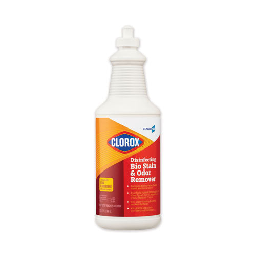 Disinfecting Bio Stain And Odor Remover, Fragranced, 32 Oz Spray Bottle