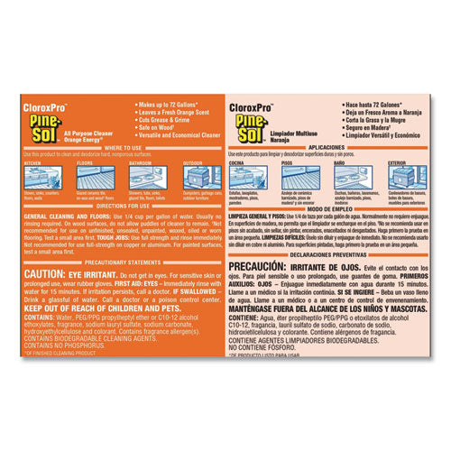 All-purpose Cleaner, Orange Energy, 144 Oz Bottle, 3-carton