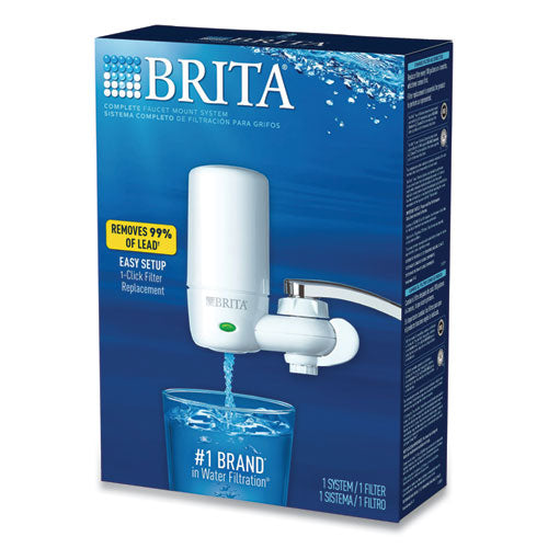 On Tap Faucet Water Filter System, White, 4-carton