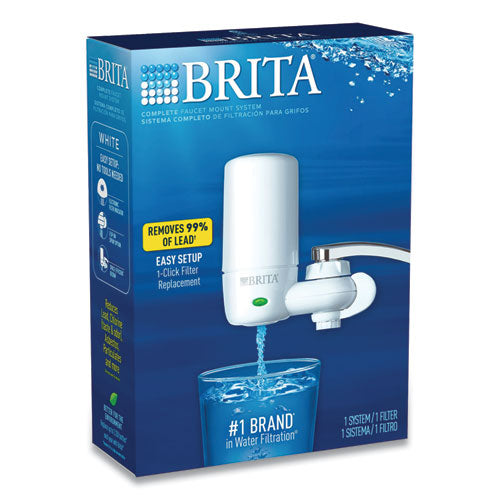 On Tap Faucet Water Filter System, White, 4-carton