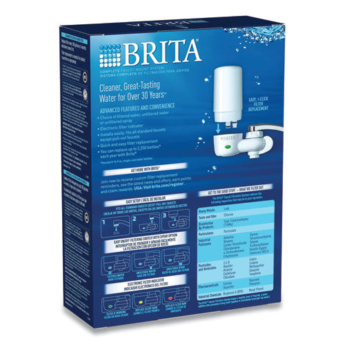 On Tap Faucet Water Filter System, White, 4-carton