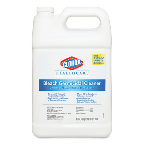 Bleach Germicidal Cleaner, 128 Oz Refill Bottle, 4-carton