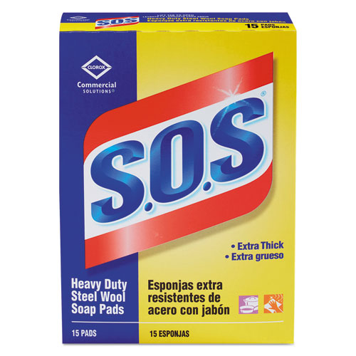 Steel Wool Soap Pad, 15 Pads-box