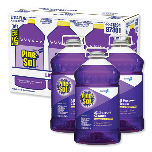 All Purpose Cleaner, Lavender Clean, 144 Oz Bottle, 3-carton