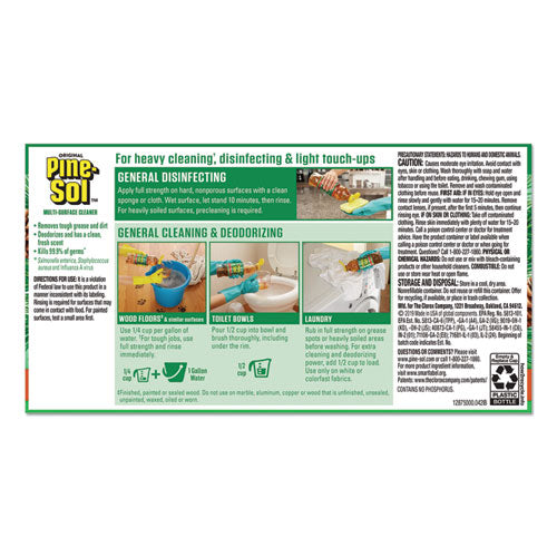 Multi-surface Cleaner, Pine Disinfectant, 24oz Bottle, 12 Bottles-carton