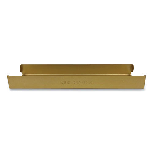 Metal Coin Tray, Quarters, 3.5 X 10 X 1.75, Orange