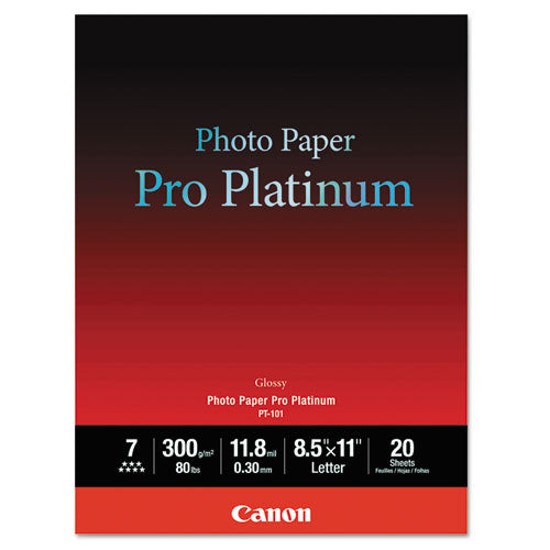 Photo Paper Pro Platinum, 11.8 Mil, 4 X 6, High-gloss White, 50-pack