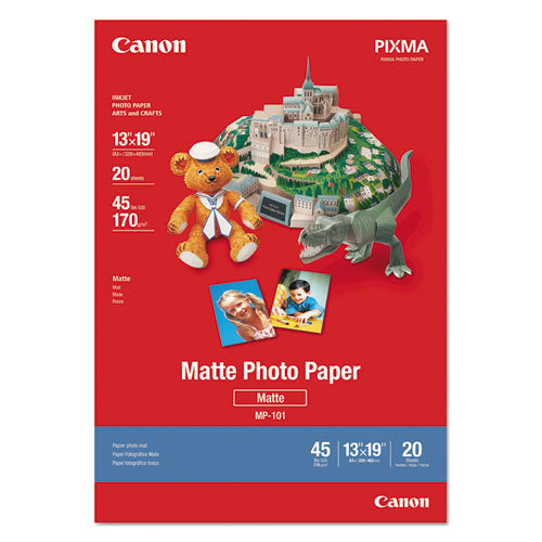Matte Photo Paper, 13 X 19, Matte White, 20-pack