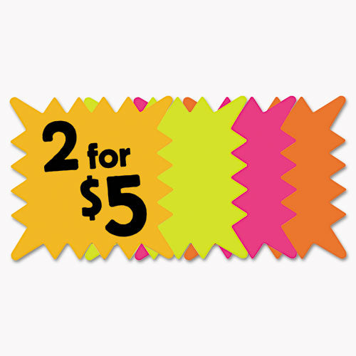 Die Cut Paper Signs, 4" Round, Assorted Colors, Pack Of 60 Each