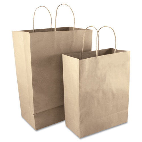 Premium Shopping Bag, 12" X 17", Brown Kraft, 50-box